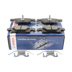 Set of 4 Rear Blue Disc Brake Pads for Dodge Durango Jeep Grand Cherokee (N/A)
