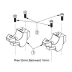 Handlebar Riser Clamp for Honda XADV-750 (2017-2019)