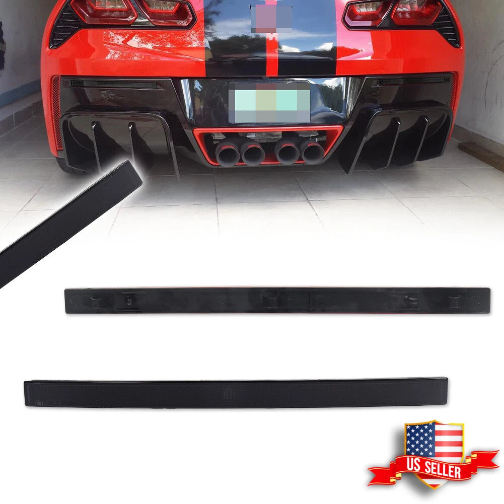 Smoked Lens Rear Bumper Reflector Lights for Chevy Corvette C7 (2014–2019)