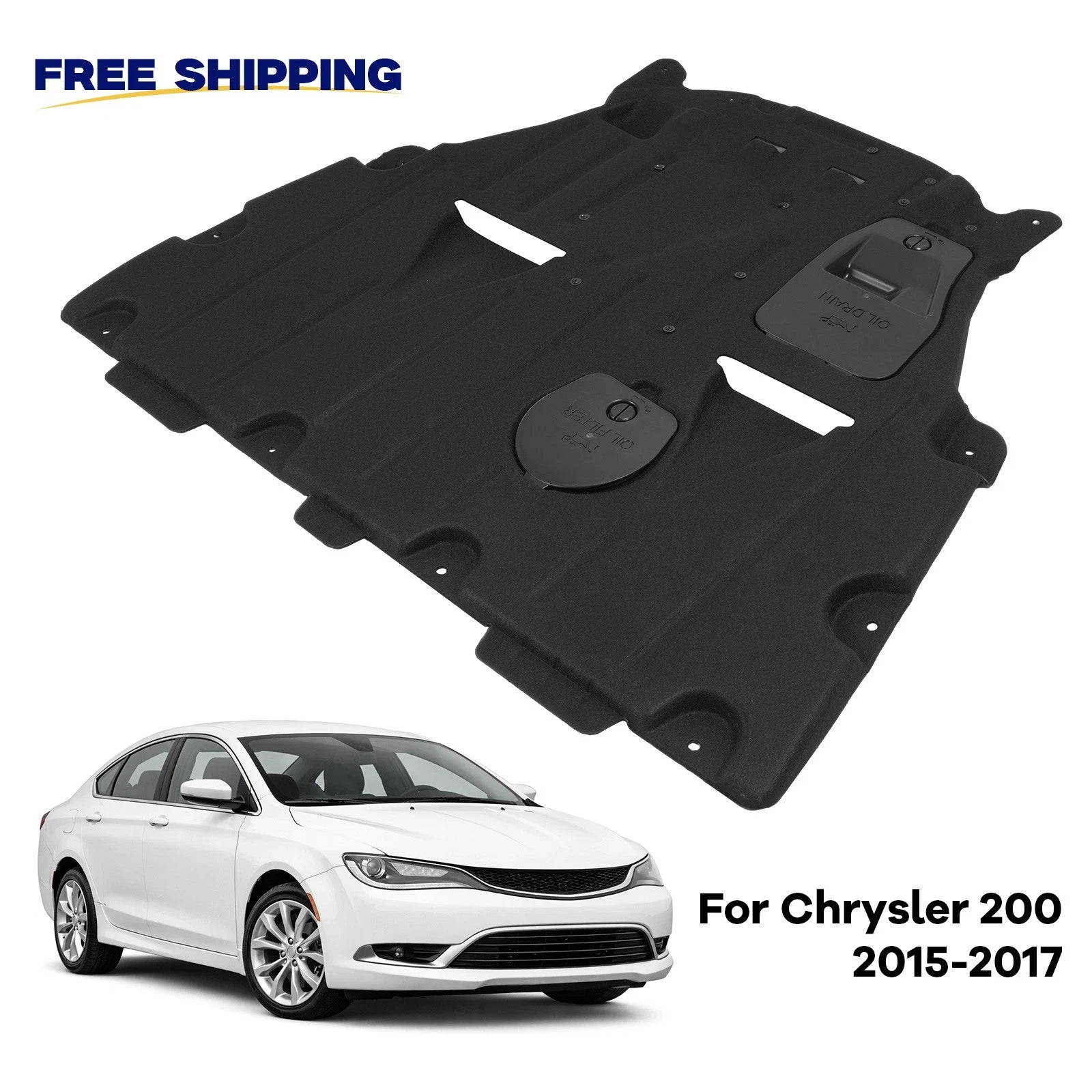 Engine Splash Shield Under Cover for Chrysler 200 (2015–2017) #68102931AB