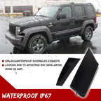 Smoked Bumper Signal & Side Marker Lights for Jeep Liberty (2008–2012)