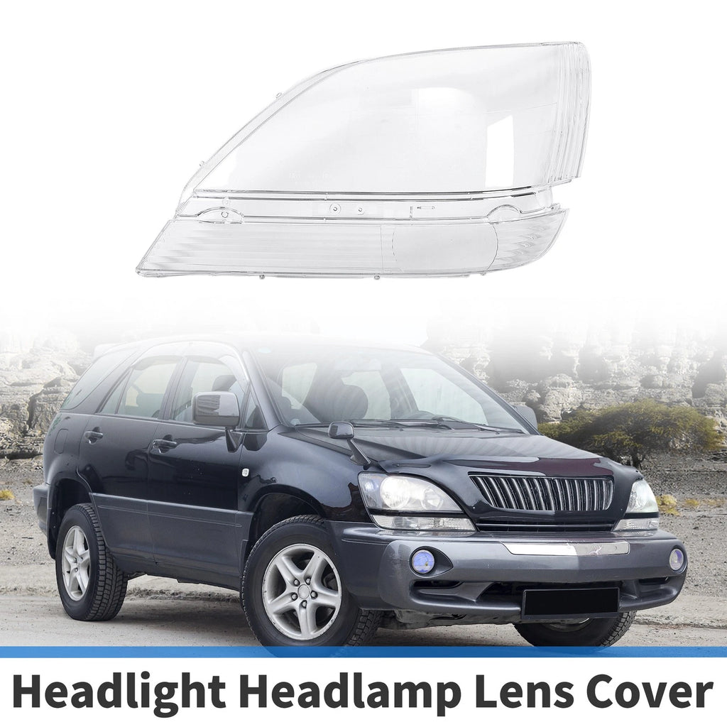1 Pcs Headlight Lens Cover for Lexus RX300 (1999–2003) PC Clear