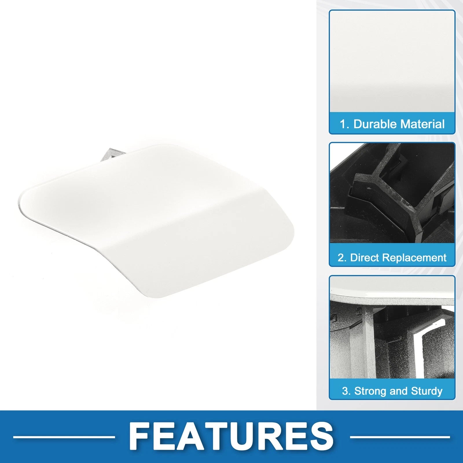 Front Right Washer Nozzle Cover Cap No. 51117422904 for BMW X6 (2015–2019) White