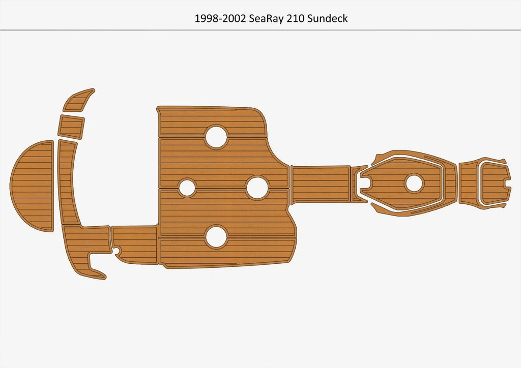 EVA Foam Teak Deck Floor Mat for Sea Ray 210 Sundeck (1998)