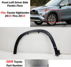 Front Left Fender Flare Molding for Toyota Highlander (2014–2019) 750860E010