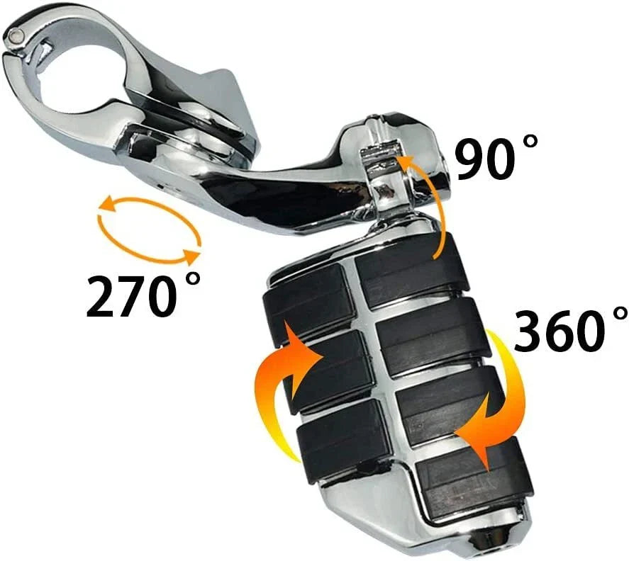1-1/4" Highway Foot Pegs for Harley Touring Road King Street Glide (2009-2023)