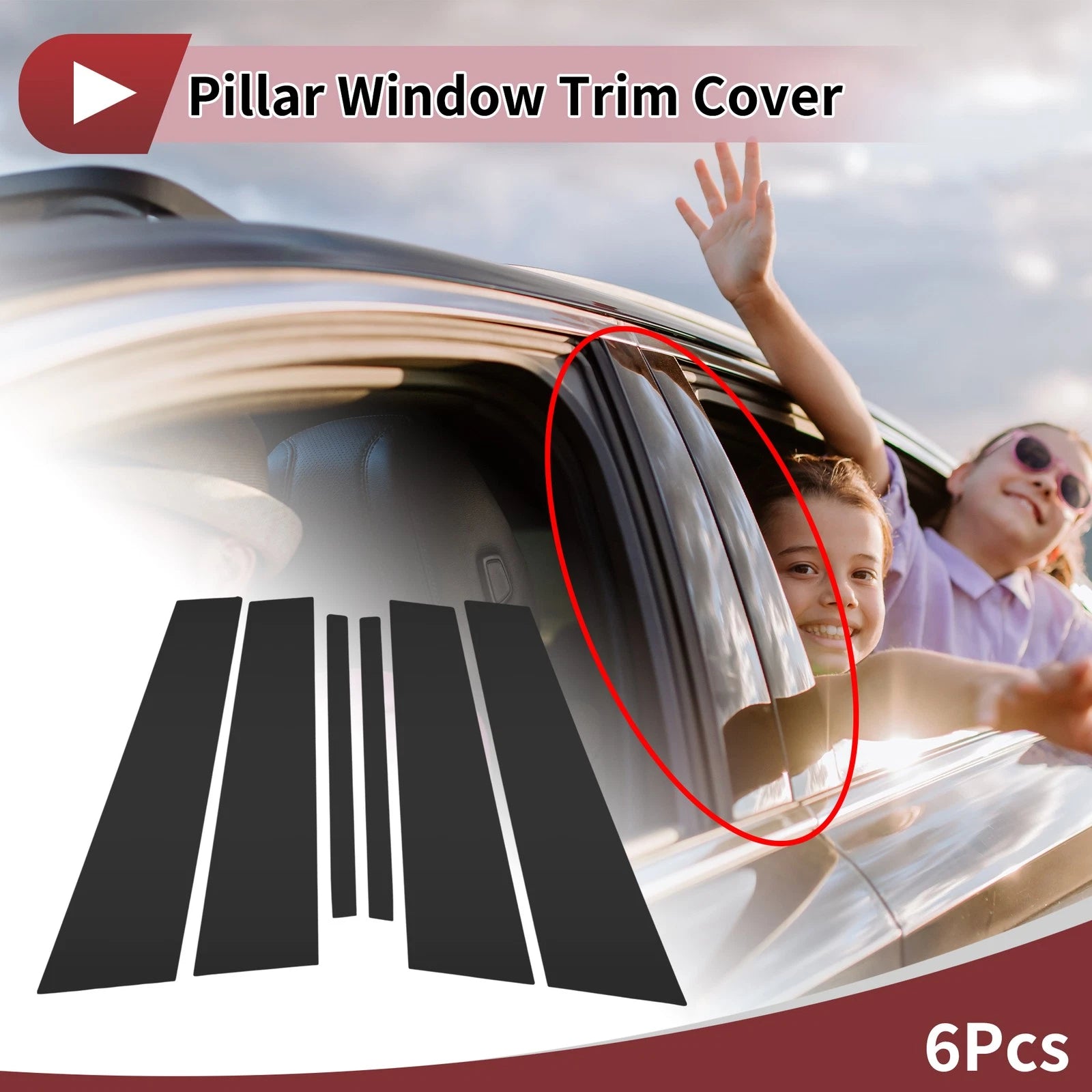 Door Pillar Window Trim for KIA Cadenza VG K7 (2010–2019)