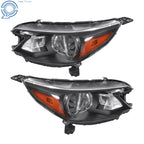 Set of 2 Black Housing Halogen Headlights for Honda CR-V (2012–2014)
