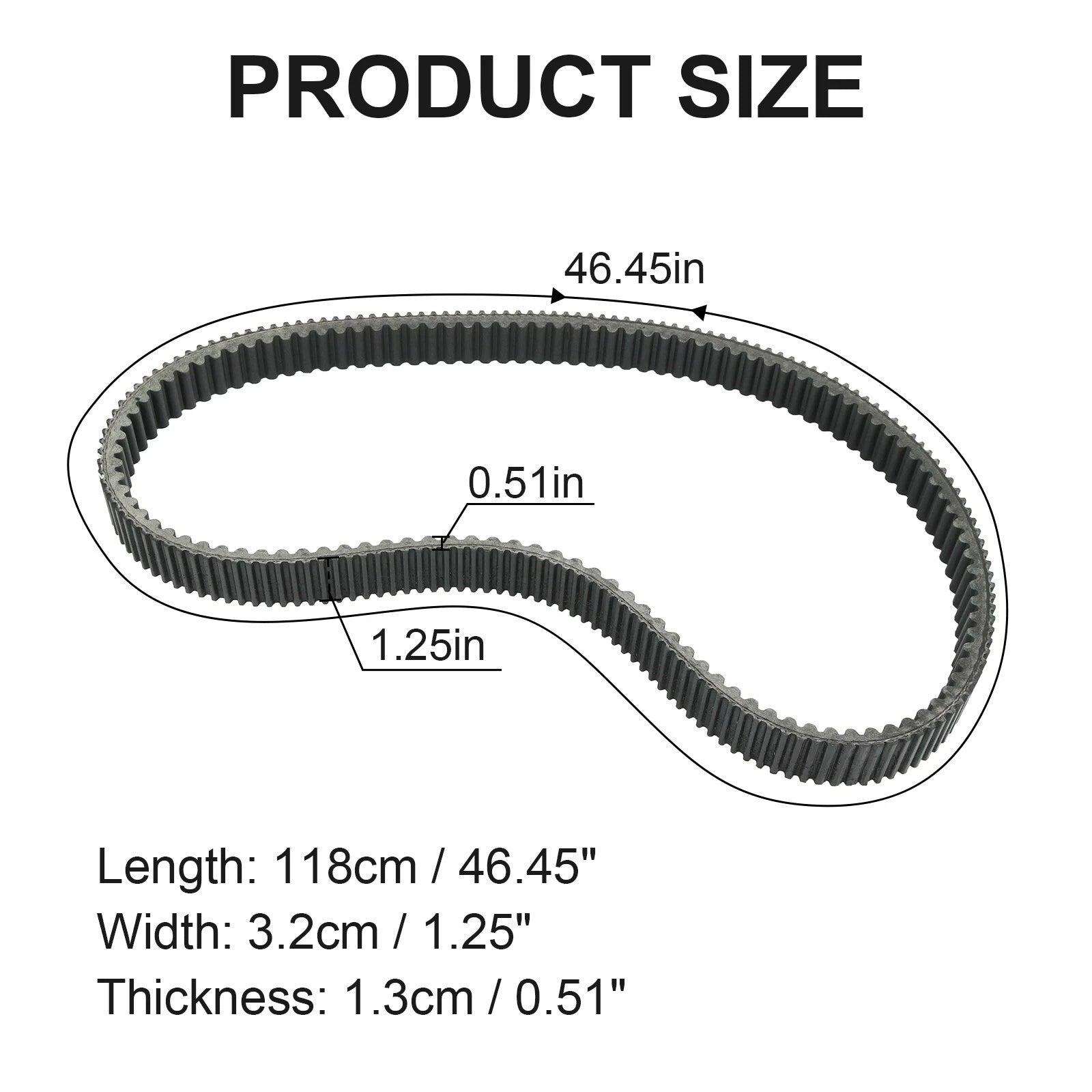 Drive Belt for John Deere XUV Gator 825i 855D 825M 855M 825E (2011–2021)