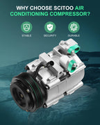 AC A/C Compressor and Clutch for Kia Sedona 3.5L (2002–2003)