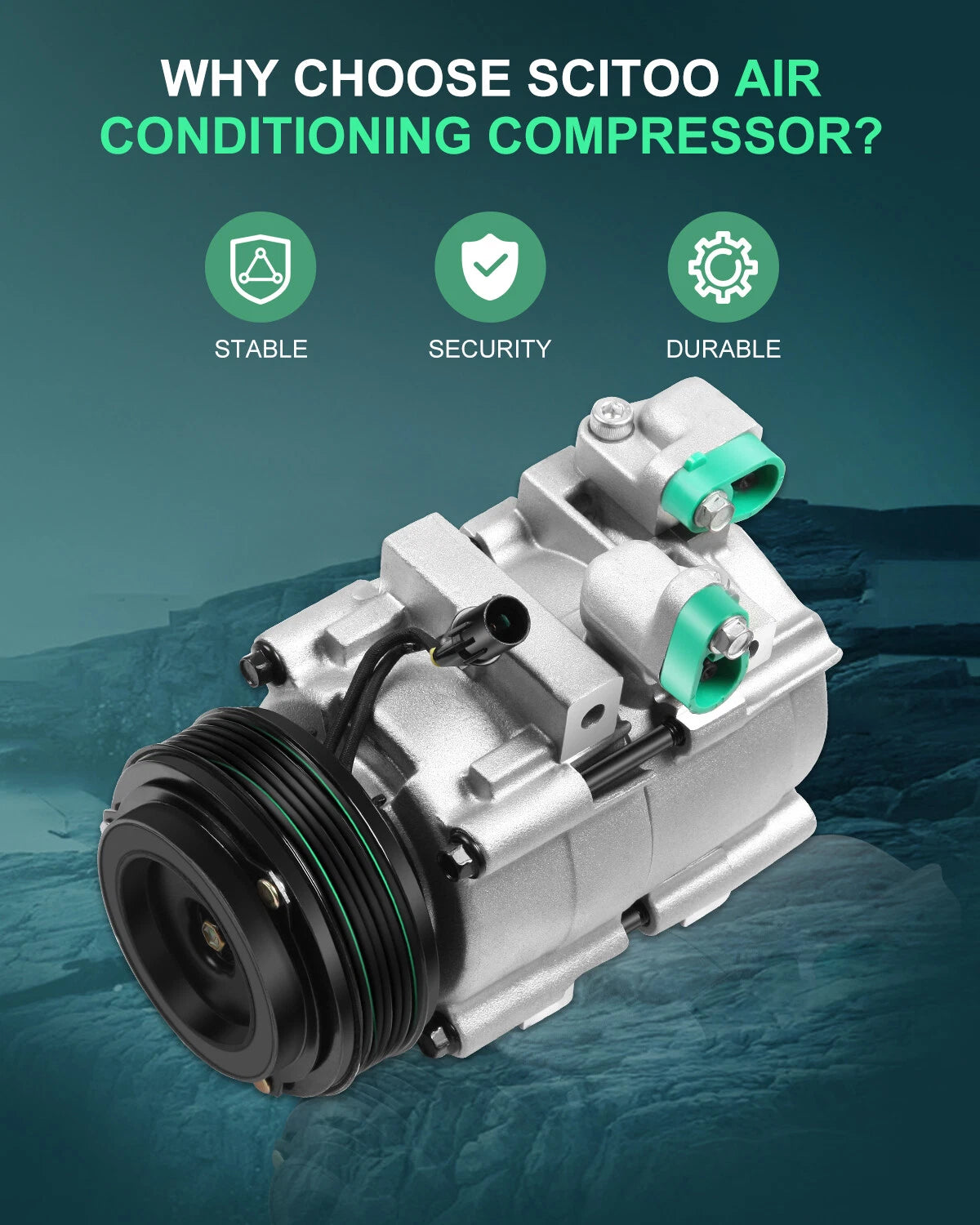 AC A/C Compressor and Clutch for Kia Sedona 3.5L (2002–2003)