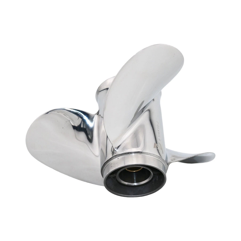 9 1/4x9 Stainless Steel Propeller for Yamaha 2-4 Stroke 9.9-20HP, Honda BF 8-20HP