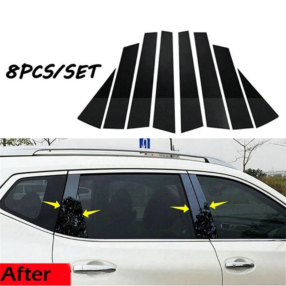 8Pcs Window Pillar Trim Covers for Nissan Rogue (2014-2020)