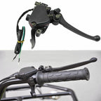 Thumb Throttle Brake Lever + Handle Grips for 50cc 125cc 250cc ATV (Chinese)