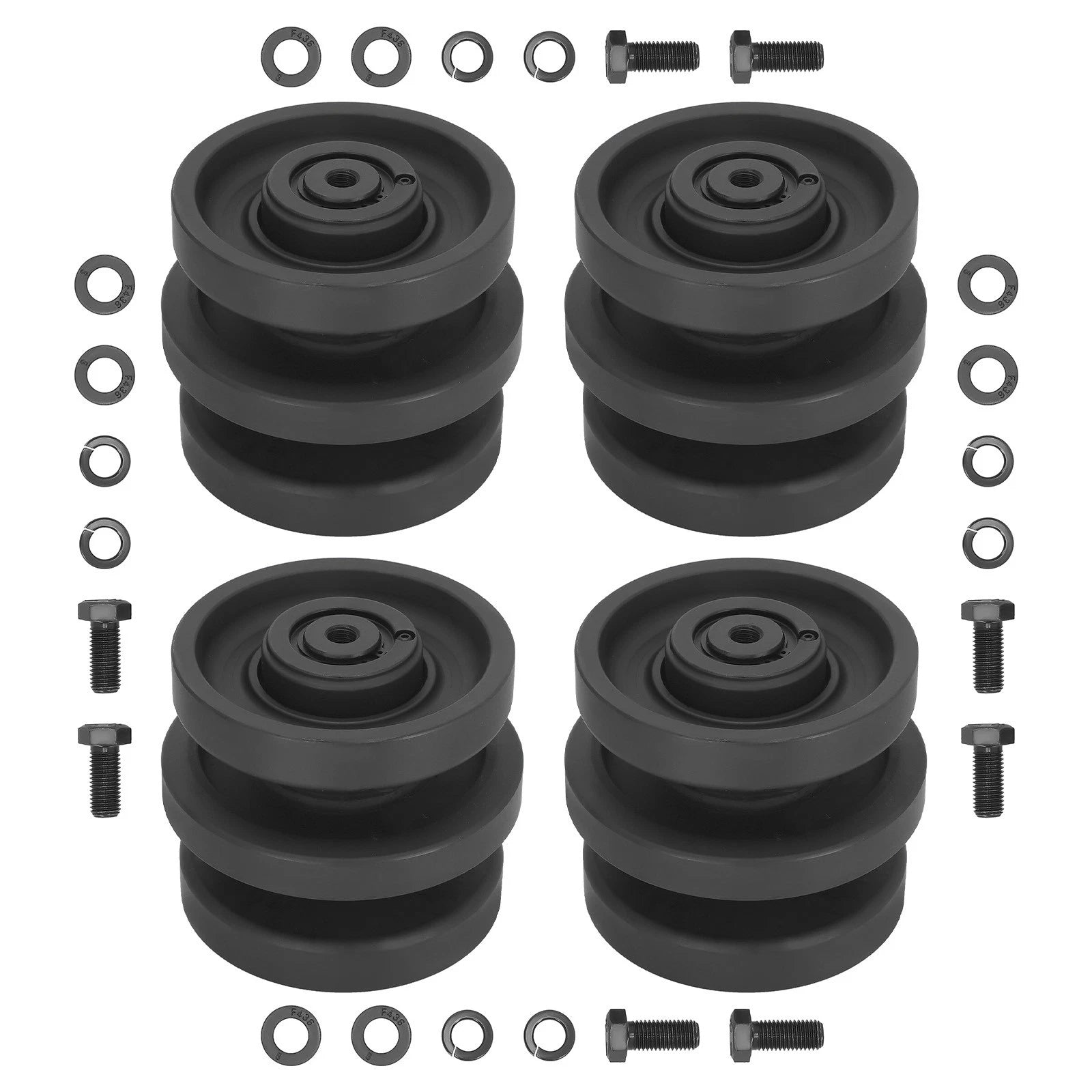 4X Bottom Roller for Bobcat T140 T180 T190 T200 T250 T300 (2000–2023) 6689371 6732901