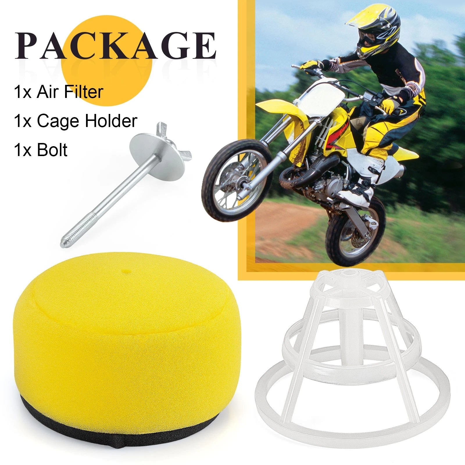 Air Filter Cage Holder Bolt Kit for Suzuki RM65 (2003-2005)