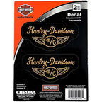 Vintage Winged Decal Logo for Harley-Davidson Motorcycle (M/C 25122)