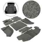 Set of 6 Carpet Mats for Jeep Wrangler TJ (1997–2006) Gray