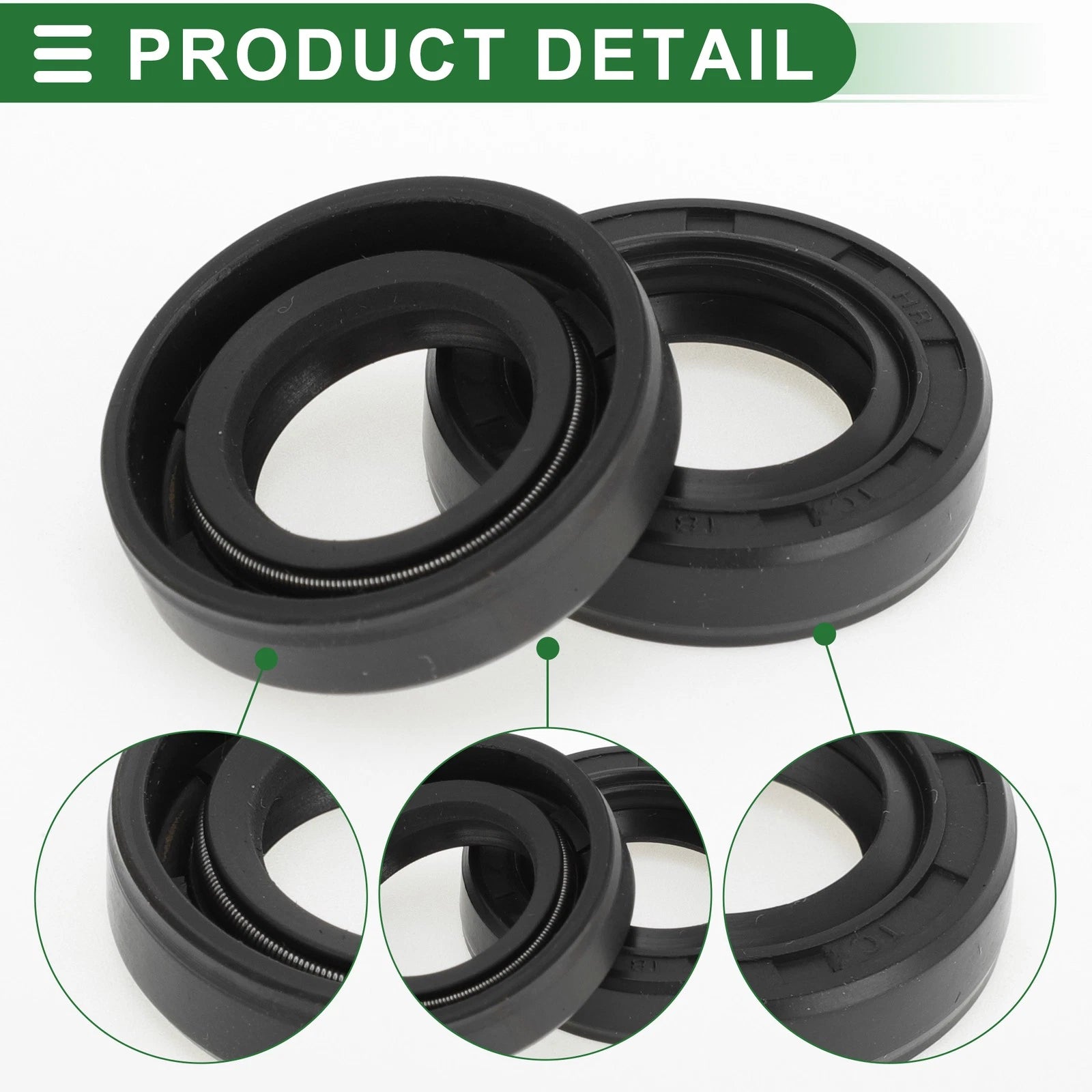 Set of 5 Oil Seal Rotary Shaft Seal NBR Rubber 18x30x7mm