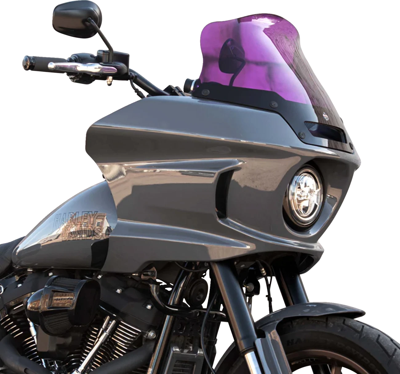 Klock Werks 8" Kolor Flare Sport Windshield for FXLRST (2018–2023) - Purple KWW-02-0634