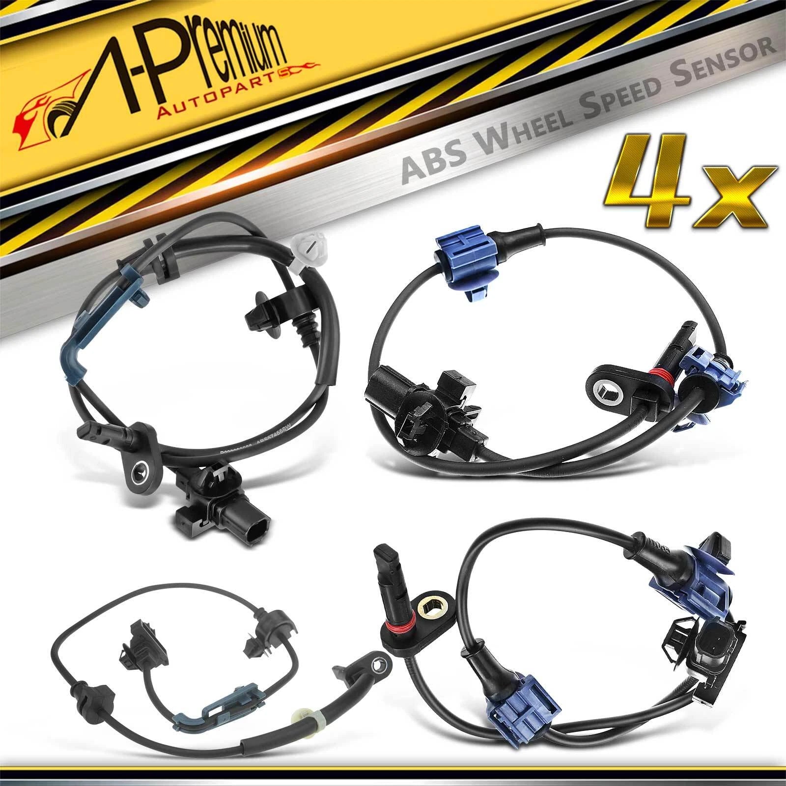 Set of 4 ABS Wheel Speed Sensors for Honda CR-V (2007–2011)