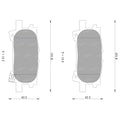 Pad Set 4wd Rear Disc Brake for Toyota Kluger MCU28 (2004–2007)