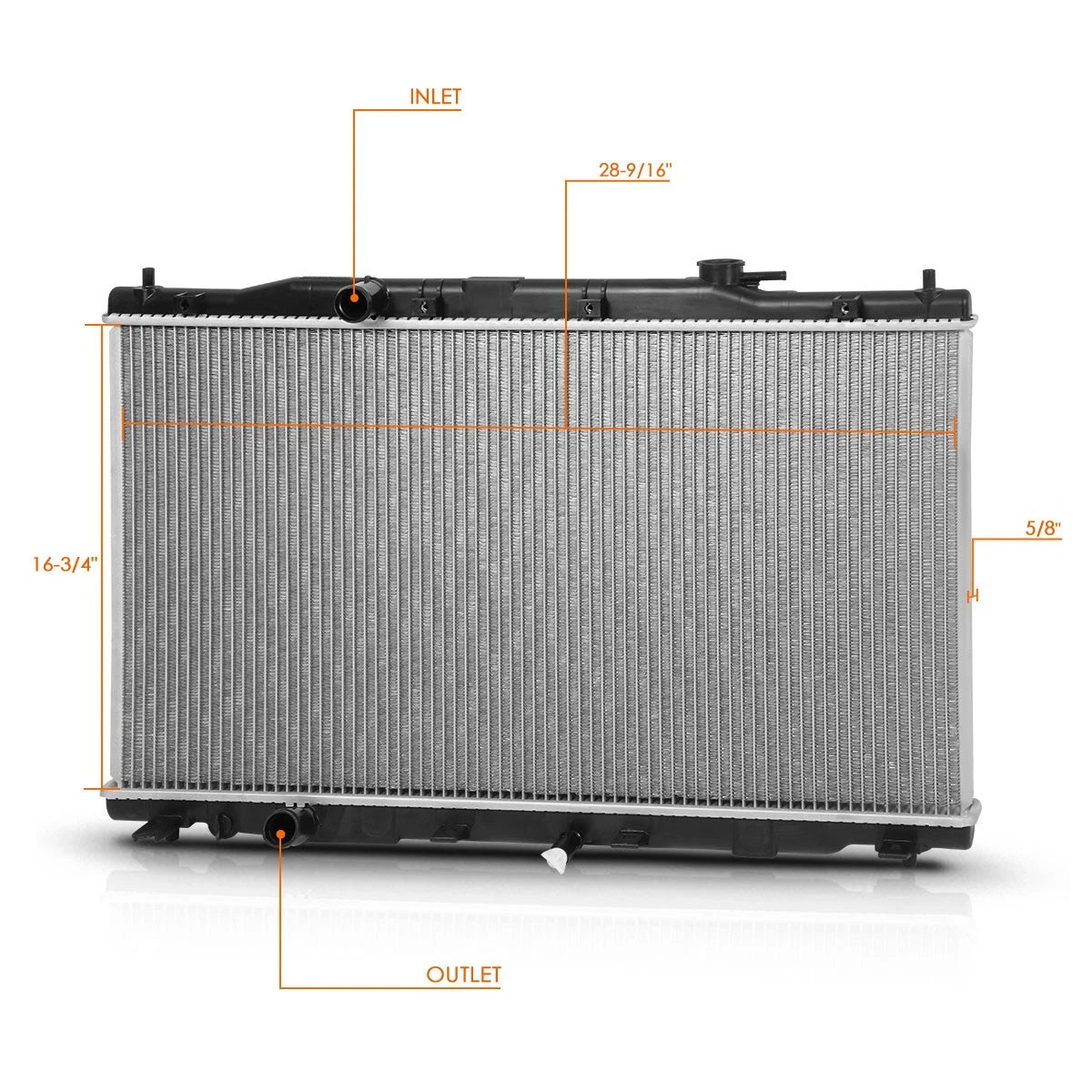 Aluminum Core Radiator DPI-13314 for Honda CR-V (2012–2016)