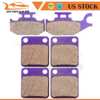 Front & Rear Carbon Fiber Brake Pads for Yamaha Wolverine 450 (2000–2007)