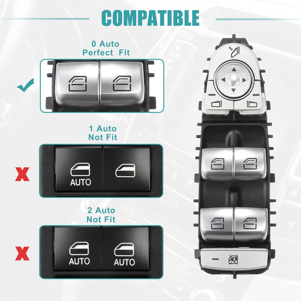 Set of 1 Power Window Switch for Mercedes-Benz GLC300 C300 (2016–2020) No.2059056811