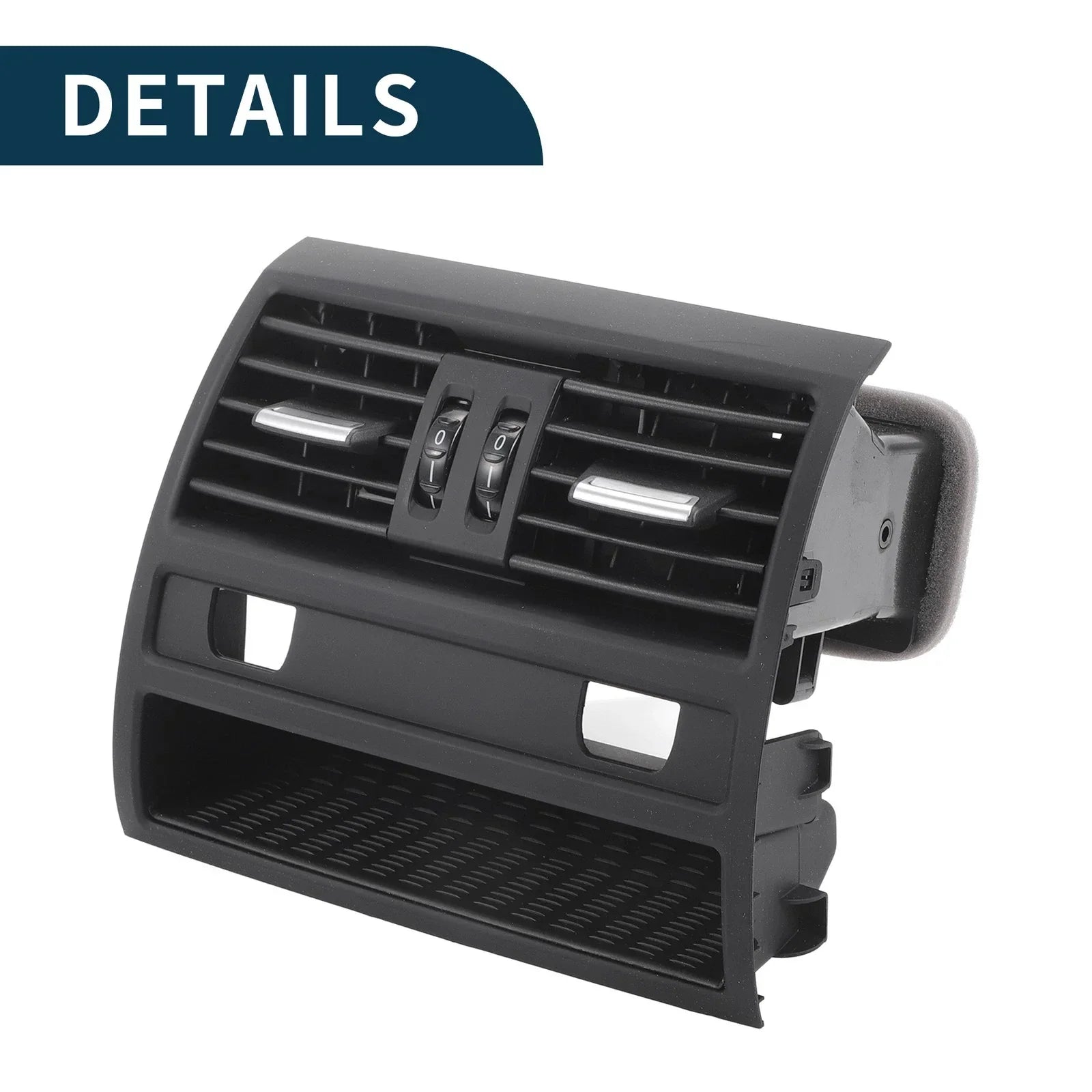 Center Dash A/C Outlet Air Vent Panel Black for BMW 550i (2010-2015)