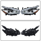 Set of 2 Headlights for Nissan Murano (2015–2018) Clear Replacement