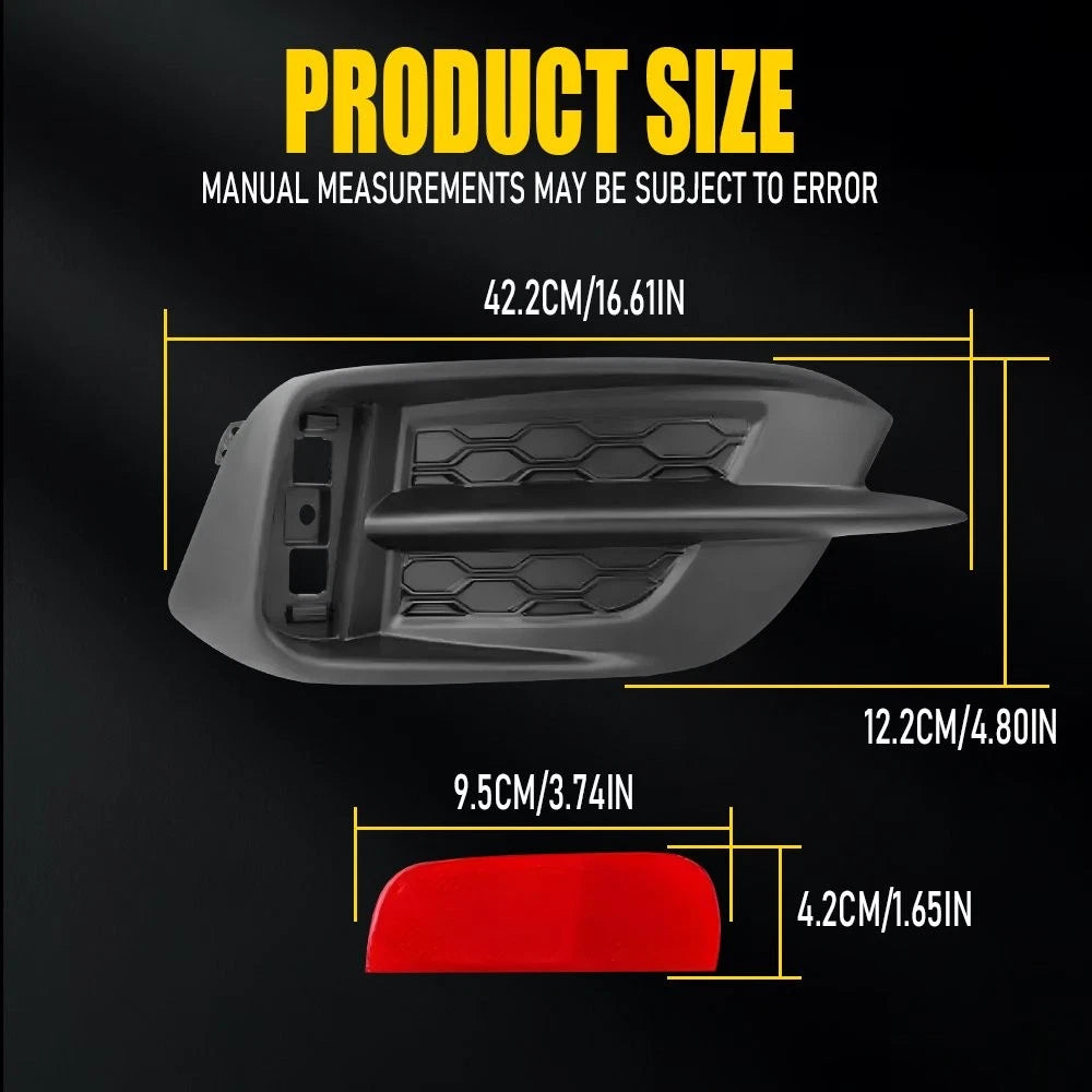 Left Rear Bumper Reflector & Bezel Trims for Honda Civic Sedan (2016–2021)