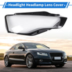 1 Pc Headlight Lens Cover for Audi A5 (2012–2015) Black