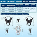Outboard Repair Kit for Marine (Includes 3 Wrenches)