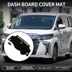 Dashboard Cover Mat for Toyota Vellfire Alphard (2015–2020) - Black Set