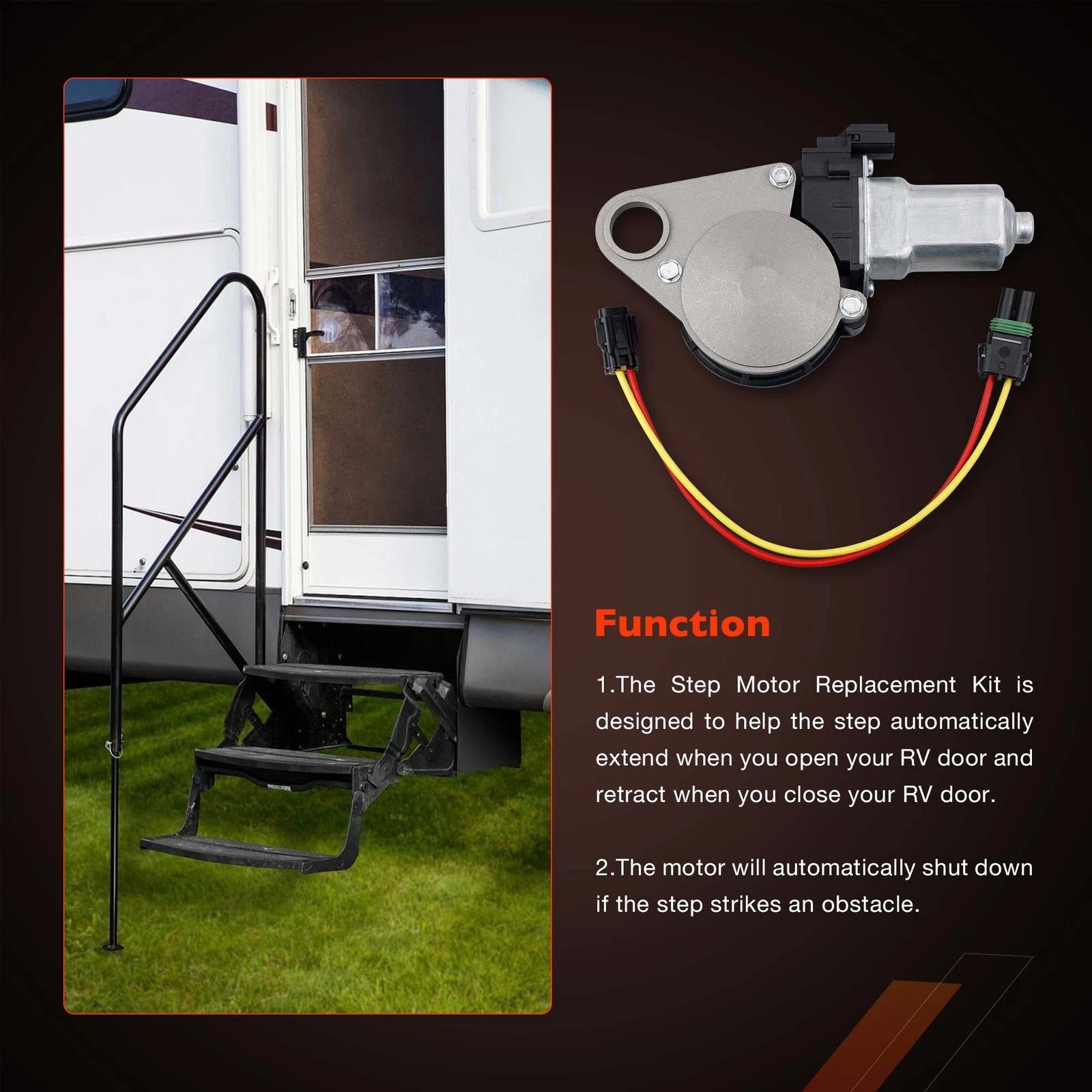 Replacement Kit for Lippert Kwikee Electric RV Stair Step (Pre IMGL)