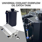 2L Aluminum Radiator Coolant Overflow Tank for Universal Applications