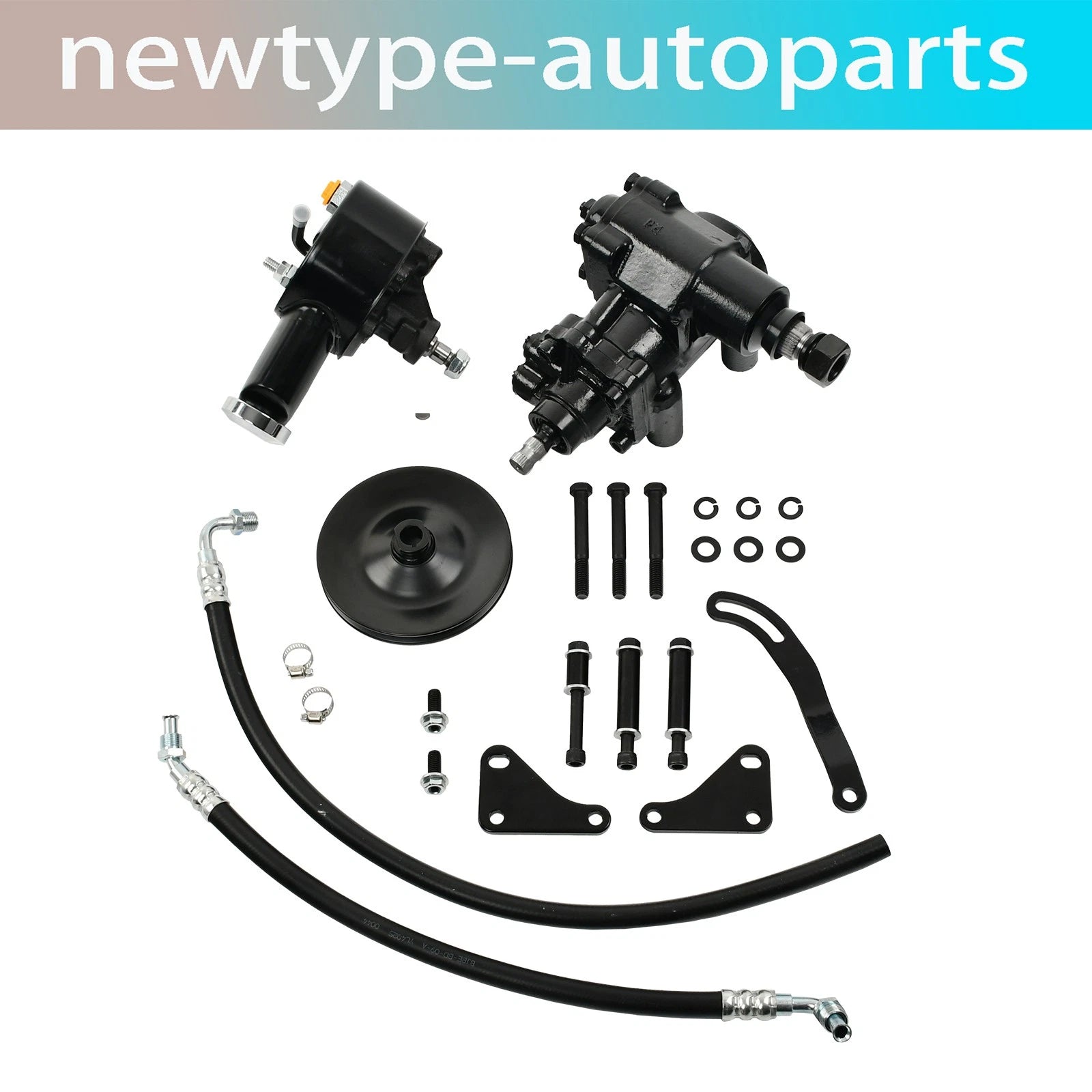 Power Steering Gear Box Upgrade Conversion Kit for Chevy Impala Bel Air (1958–1964)