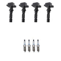 Set of 4 Ignition Coils & Spark Plugs for Mazda 3 6 CX-7 (2004–2013)