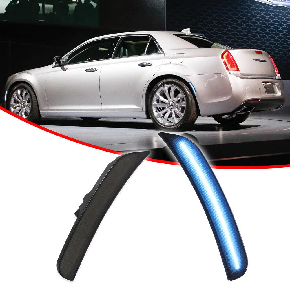 Ice Blue LED Side Marker Indicator Lamps for Chrysler 300 (2015–2023)