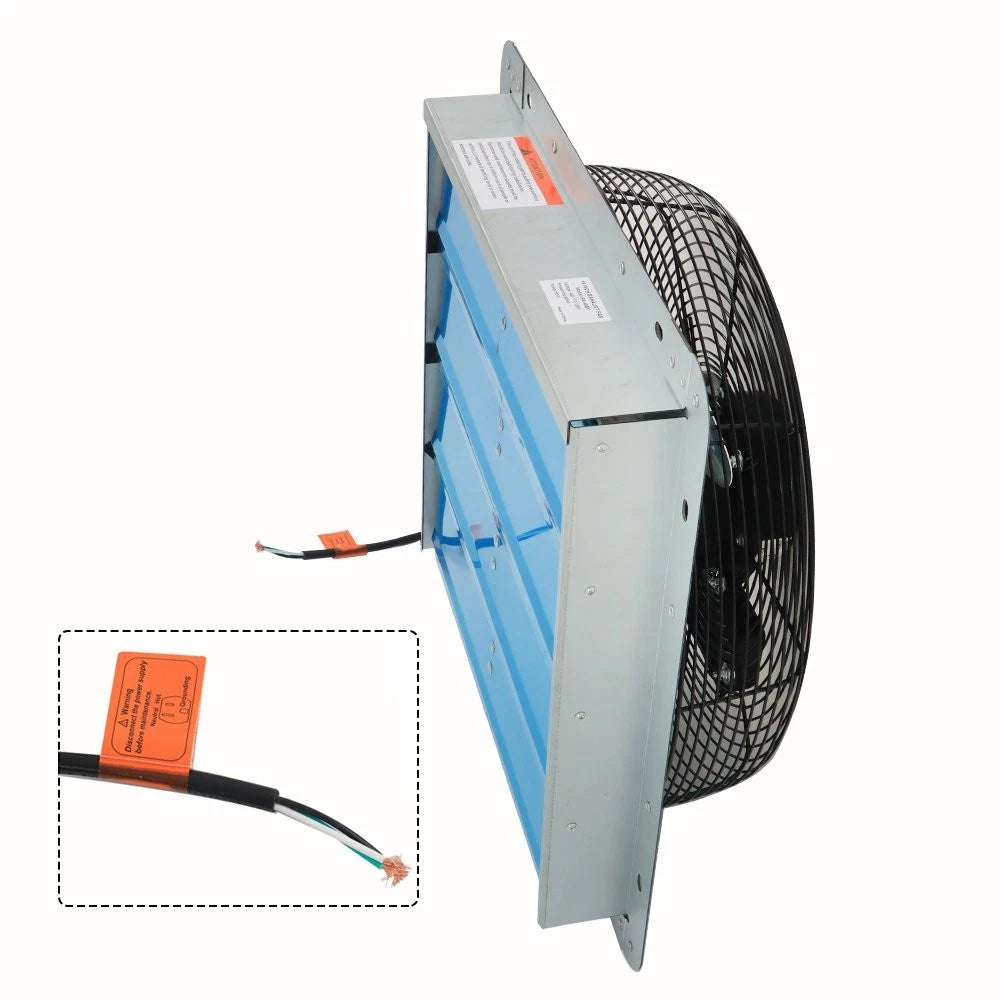 16" Wall-Mount Exhaust Fan for Attic