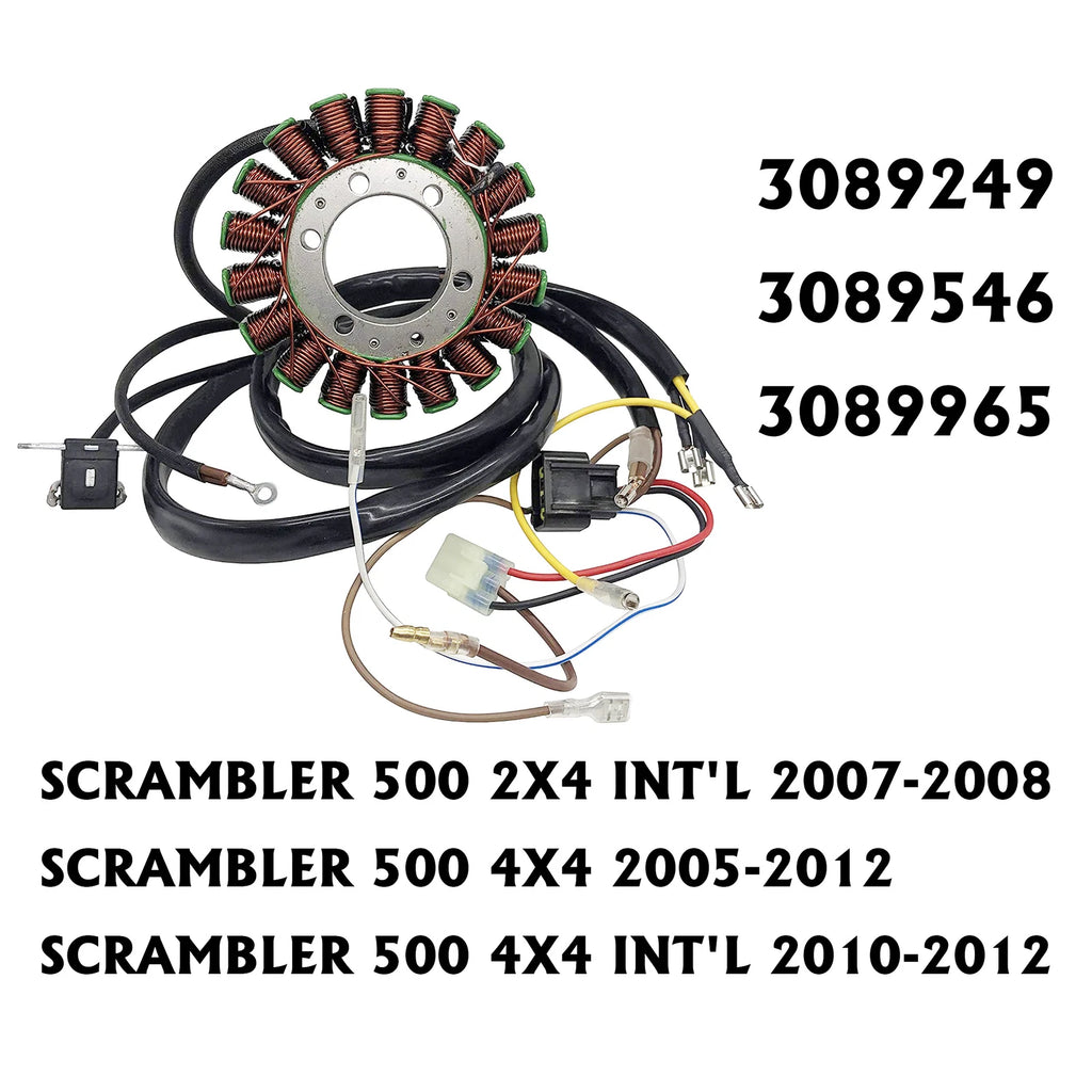 Stator for Polaris Scrambler 500 4x4 (2010–2012) Magneto Coil