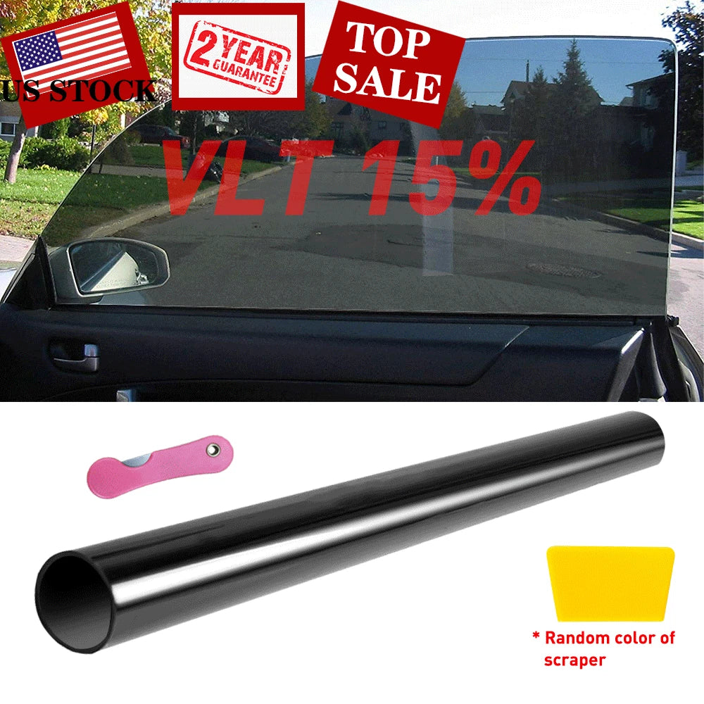 Window Tint Film 15% VLT for Car Home Office Glass (20"x10ft)