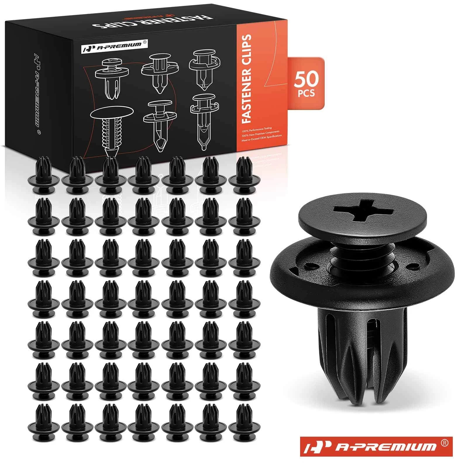50x 10mm Nylon Bumper Retainer Clips for Honda Mini Cooper (2002–2023)