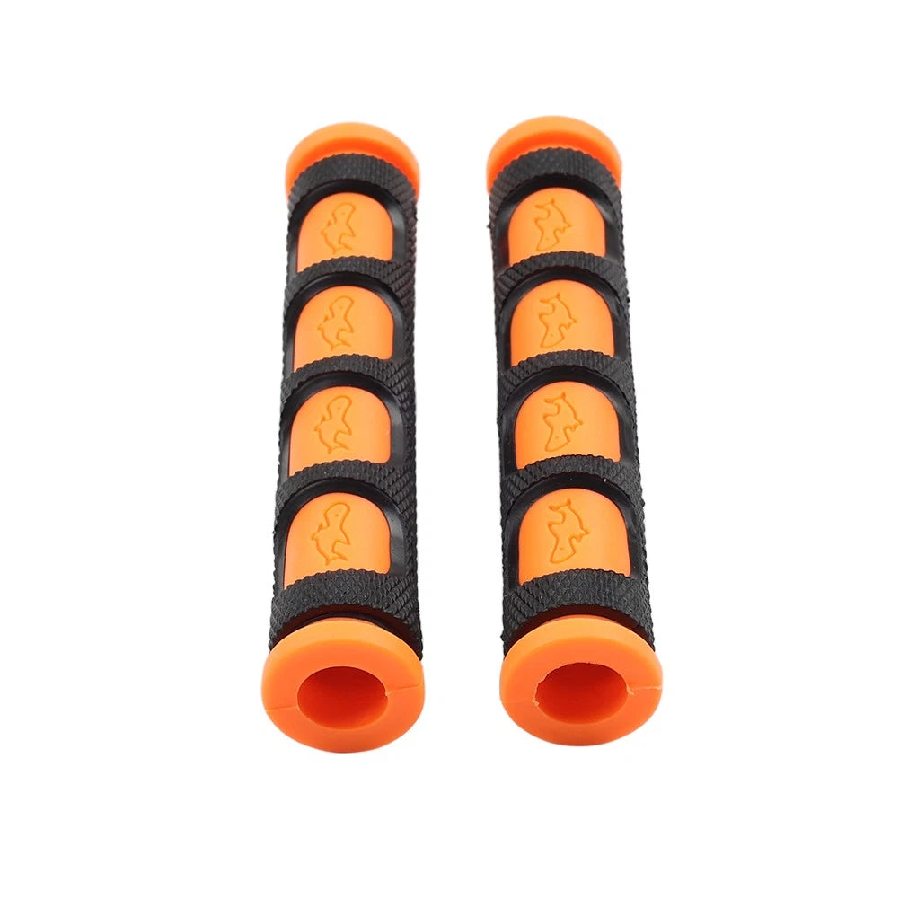 2X Rubber Brake Clutch Handle Bar Grips Lever Sleeve Cover - Orange