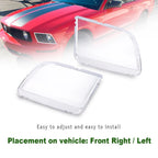 Set of 2 Clear Headlight Lens for Ford Mustang (2005–2009)