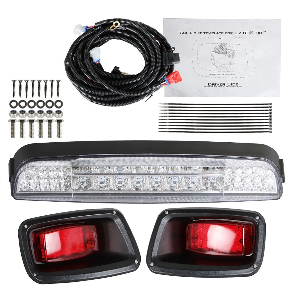 LED Light Bar Kit with Taillights for E-Z-GO TXT (1996–2013)