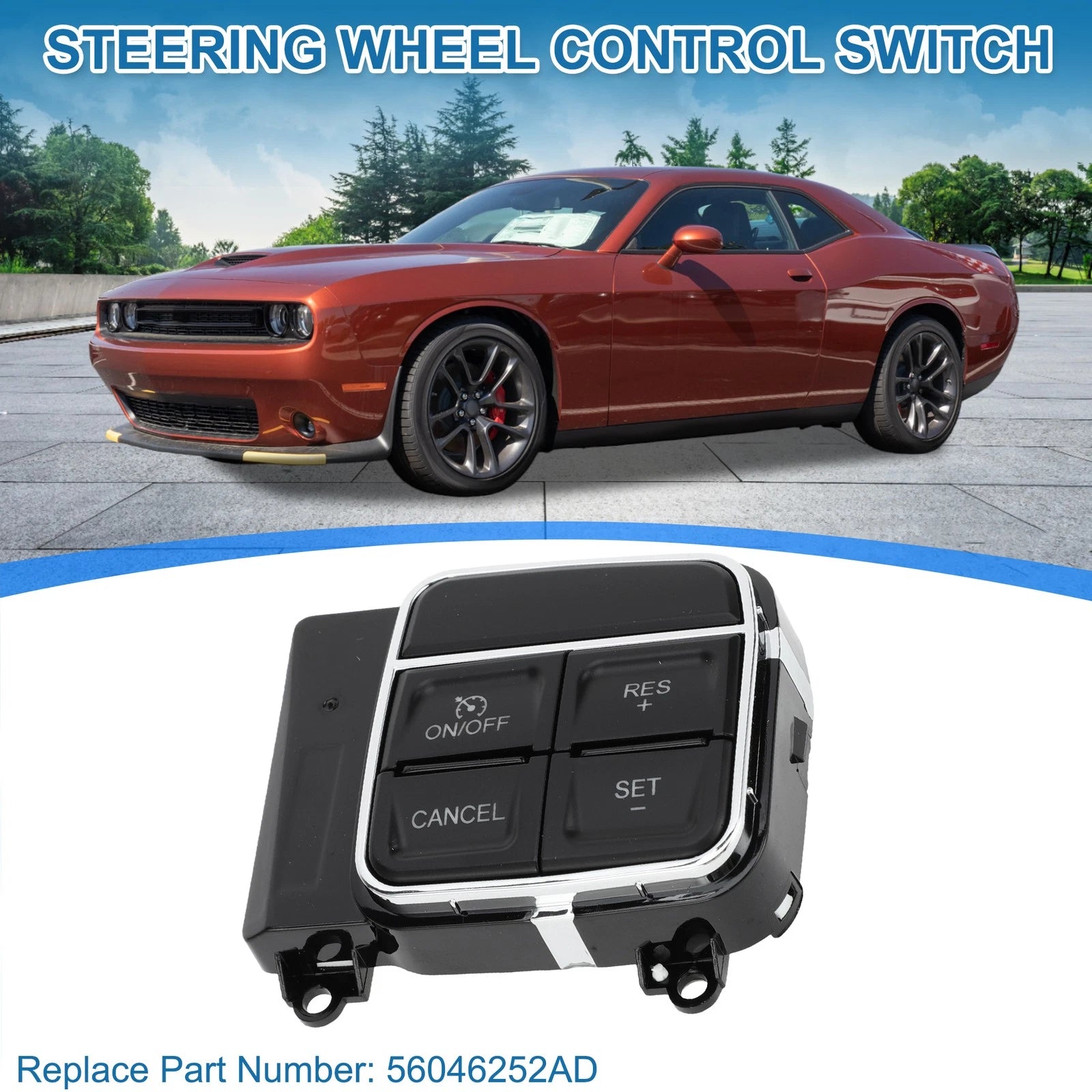 Steering Wheel Control Switch No.56046252AD for Chrysler 200 (2011–2014)