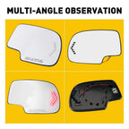 Pair Heated Side Mirror Glass w/ Turn Signal for Chevy GMC Cadillac