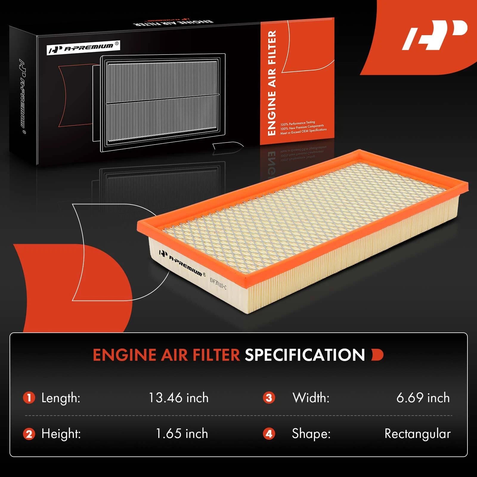 Engine Air Filter for Ram Dakota, Jeep Cherokee, Dodge (1987-2011)